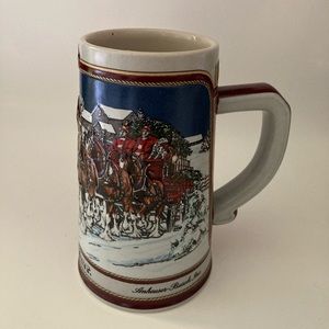 Handcrafted 1989 Budweiser Stein Mug